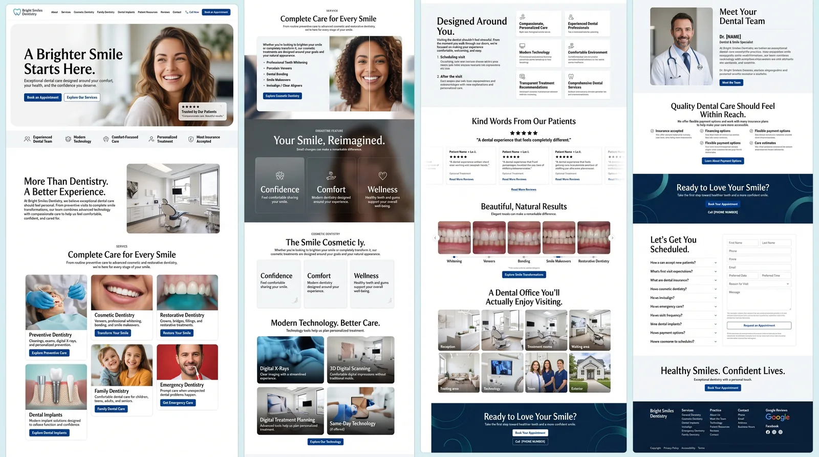 Example: Dental & Medical Practice website