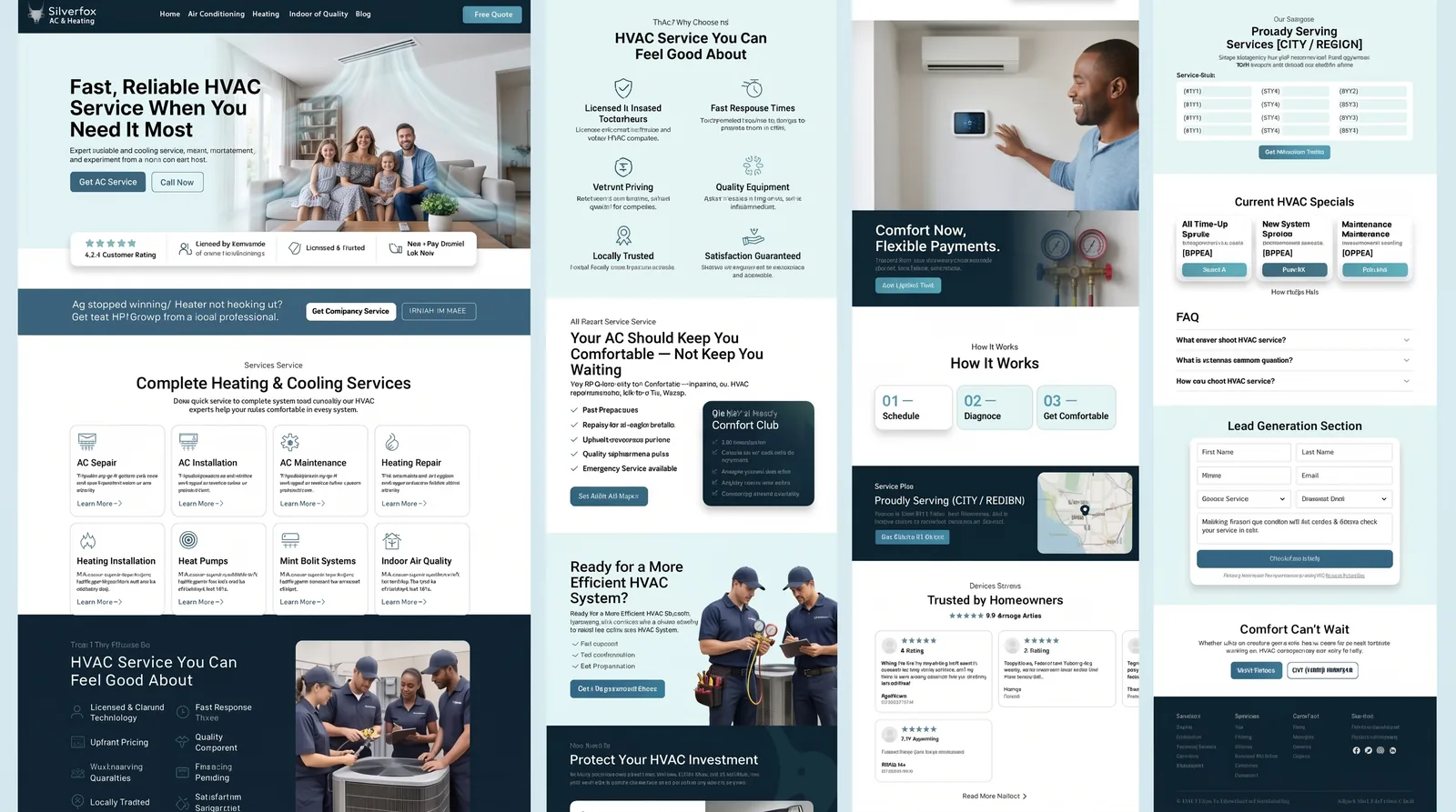 Example: HVAC & Home Services website